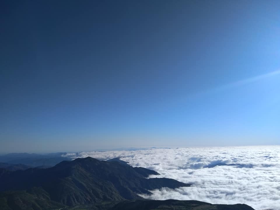 石川県の白山からの景色